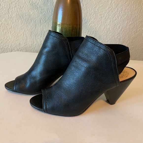 Vince Camuto Shoes - Vince Camuto Black Peep Toe Booties